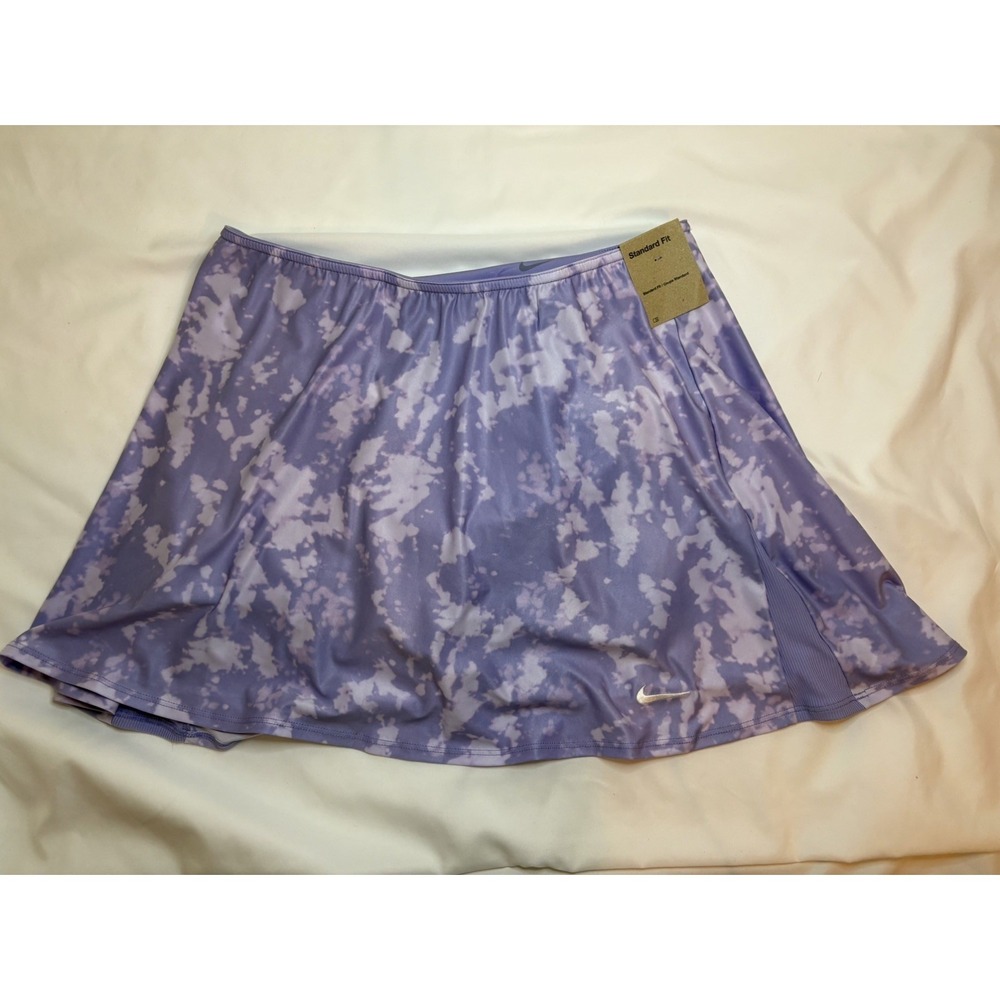 Nike Women's Victory Dri-FIT Flouncy Printed 15" Golf Skort Lilac Ice M - Picture 4 of 7